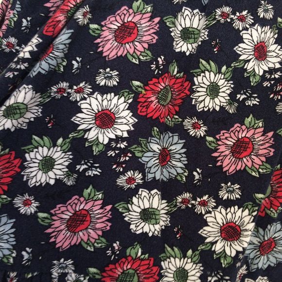 Forever 21 Girls Size 11 Size 12 Spaghetti Cross Straps Blouse Tank Top Floral - Picture 7 of 12